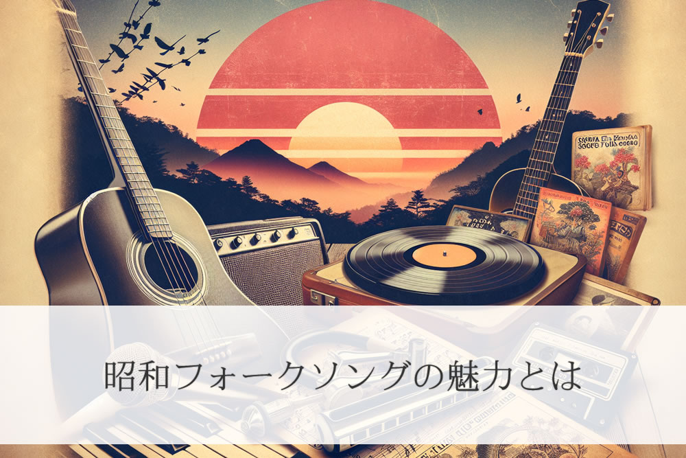 昭和のフォークソングのイメージ